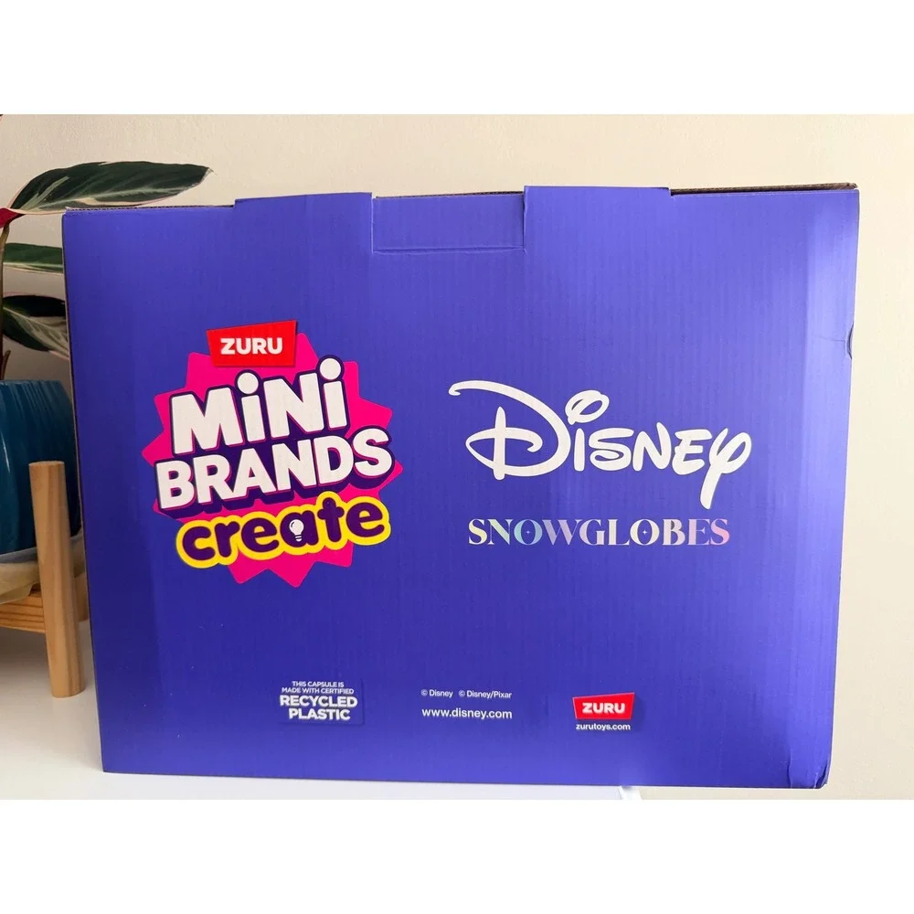 FULL DISPLAY 24 ZURU Mini Brands Create Disney Snow Globes Series 1 SEALED